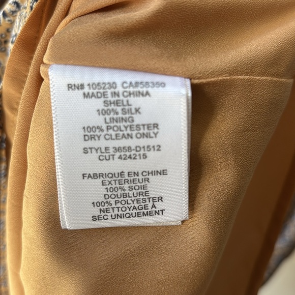 Joie Kieran 100% Silk Shift Dropwaist Dress Size M - Picture 10 of 10